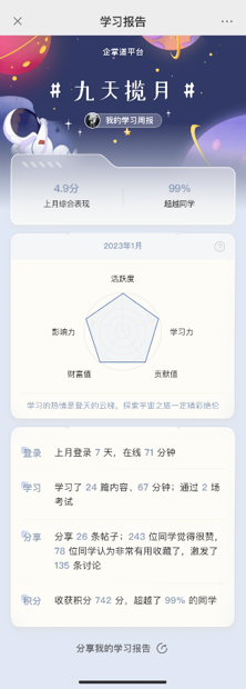 培训平台学习报告